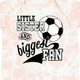 thumbnail image 4 of Inktastic Little Sister and Biggest Fan Soccer Player Girls Baby Bodysuit, 4 of 5
