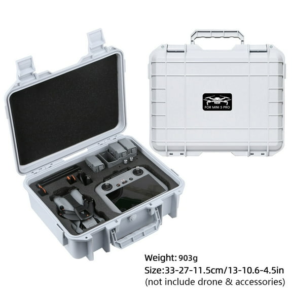 Carrying Case for DJI Mini 5 Pro,Hard Shell Storage Box with Shock-Absorption,Waterproof EVA Storage box,Explosion-proof box for Drone, RC2/RC-N3 Remote Control, Batteries and Accessories