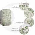 thumbnail image 5 of 54x78 Inch Shower Curtain Decorative Sage Green Spring Floral Bathtub Bath Curtains Fabric Waterproof Bathroom Decor Retro Summer Botanical Farmhouse Small Stall Shower Curtain Set with 12 Hooks, 5 of 6