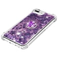 thumbnail image 5 of Funda para iPhone 8 Plus/iPhone 7 Plus con Brillo Líquido Flotante, Purpurina, Parachoques y Anillo Giratorio Soporte, 5 of 5