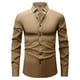 thumbnail image 1 of pstuiky Camisas casuales de manga larga para hombre, Camisa de hombre con bloques de color, camisa ligera de negocios de manga larga, camisa de solapa de manga larga para hombre xxl, 1 of 2