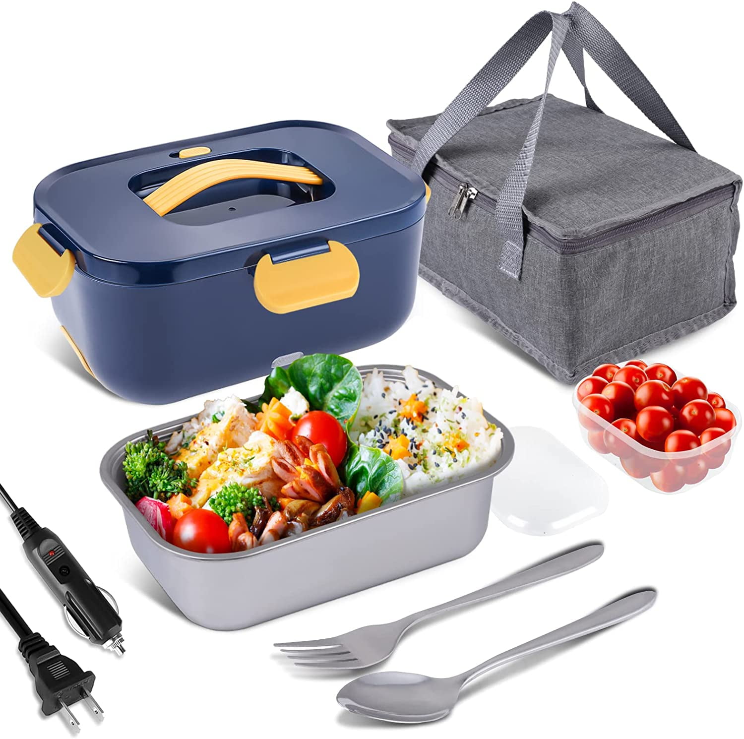  JIEGELIN electric lunch box for adults food heater,loncheras  electricas para calentar almuerzo,bento box adult hot lunch box self  heating portable food warmer for working men for car: Home & Kitchen