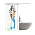thumbnail image 2 of ARTJIA Watercolor Mermaid Polyester Fabric Shower Curtain Bathroom Sets Home Decor 66x72 Inches, 2 of 3