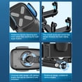 thumbnail image 3 of Espejo retrovisor para coche Soporte para teléfono Soporte para GPS Soporte giratorio universal (Negro), 3 of 8