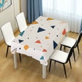 thumbnail image 4 of Yayeee Tablecloths 60" x 60" Rectangle Wrinkle Resistant Party Table Cover, Beige Simple Shapes, 4 of 8