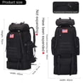 thumbnail image 3 of Mochila de senderismo y camping HongXingHai impermeable 100L/70L, 3 of 9