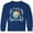 Royal Bue, variant on Inktastic Happy Hanukkah Dreidel and Laurels Long Sleeve Youth T-Shirt