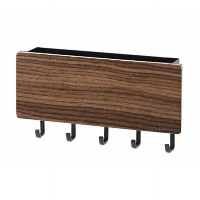 Caja de almacenamiento de viento de estilo japonés, gancho de pared para llaves, gancho de almacenamiento de madera maciza, percha de madera para artículos diversos del pasillo