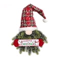 thumbnail image 5 of Decoración navideña Corona navideña Sin rostro Anciano Espíritu Navidad Puerta Colgante Colgante Decoraciones navideñas BR  Rojo Verde, 5 of 5