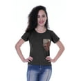 thumbnail image 1 of Moomaya T-shirt Col Rond pour Femmes Manches Courtes Poche à Sequins - 4Q, 1 of 6