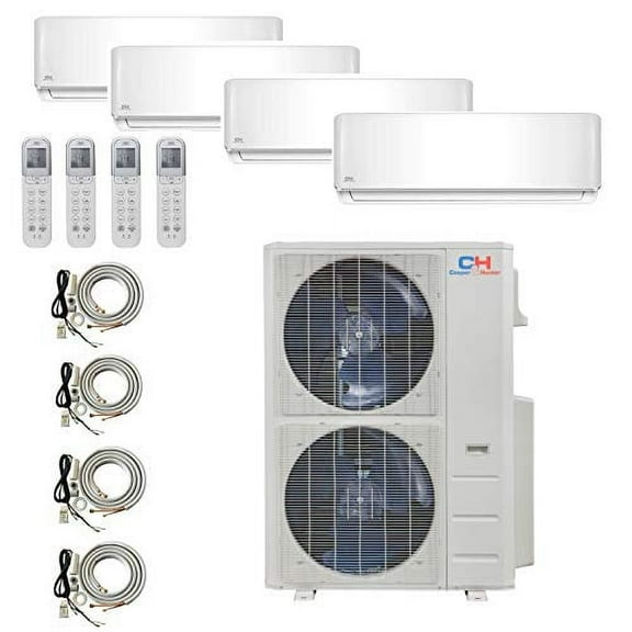 COOPER AND HUNTER 4 Zone Mini Split 9000 12000 12000 18000 Ductless Air Conditioner