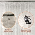 thumbnail image 5 of 3D PEVA Shower Curtain Liner Heavy 8G Semi Transparent Plastic 70 x 72 in + Hook, 5 of 10