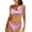 Pink, variant on ZQUUVOU Women's Bikini Set Two Piece 2025 Spring Halter Split Swimsuit Set (B-Hot Pink,M)