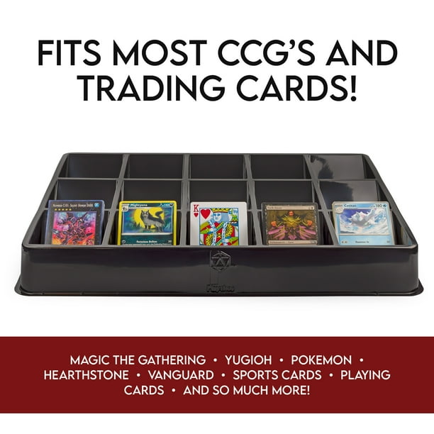 Toy Vault Trading Card Sorting Trays and Dealer Trays (3-Pack, 15