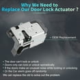 thumbnail image 3 of Unique Bargains Front Right Passenger Side Power Door Lock Actuator Motor for Ford Escape 2005-2007 Replace Black, 3 of 6