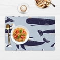 thumbnail image 5 of Whales Ocean Placemats Set of 4 Table Mats Washable Placemat Waterproof Place Mats for Party Home Dining Table Decor 18x12 in, 5 of 5