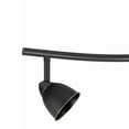 thumbnail image 4 of 3 Light 120V Metal Track Light Fixture with Round Shade, Black- Saltoro Sherpi, 4 of 5