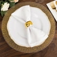 thumbnail image 5 of BalsaCircle 6 Clear 13" Round Plastic Charger Plates Gold Pearl Beaded Trim Party Events Decorations Supplies, 5 of 8