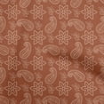 thumbnail image 1 of oneOone Velvet Brown Fabric Floral Craft Projects Decor Fabric Printed By The Yard 58 Inch Wide, 1 of 4