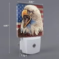 thumbnail image 2 of Balery Eagle With USA Flags Pattern LED Night Light with Automatic Sensor Plug in Night Light with Dusk-to-Dawn Light Sensor LED Nightlight 0.5W-UK, 2 of 7