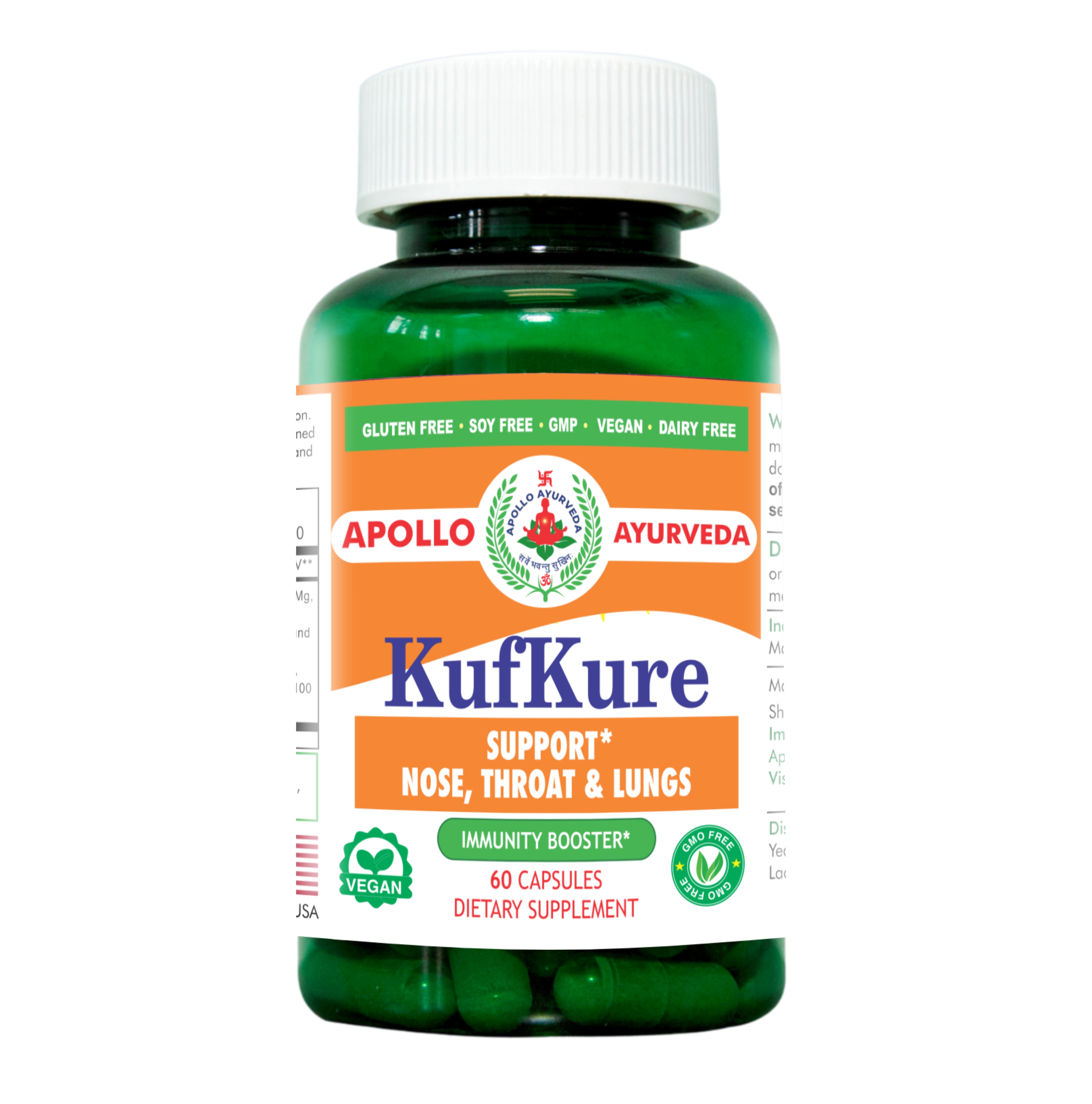 Apollo Ayurveda KufKure Support Nose Throat and Lungs Herbal