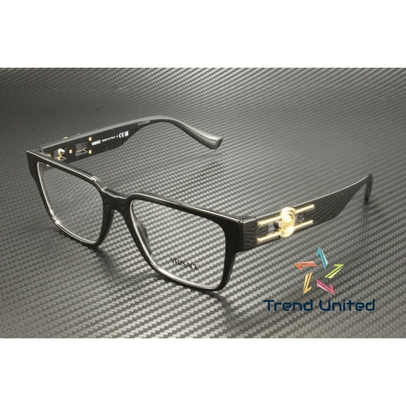 VERSACE VE3346 GB1 Black Demo Lens 55 mm Men's Eyeglasses