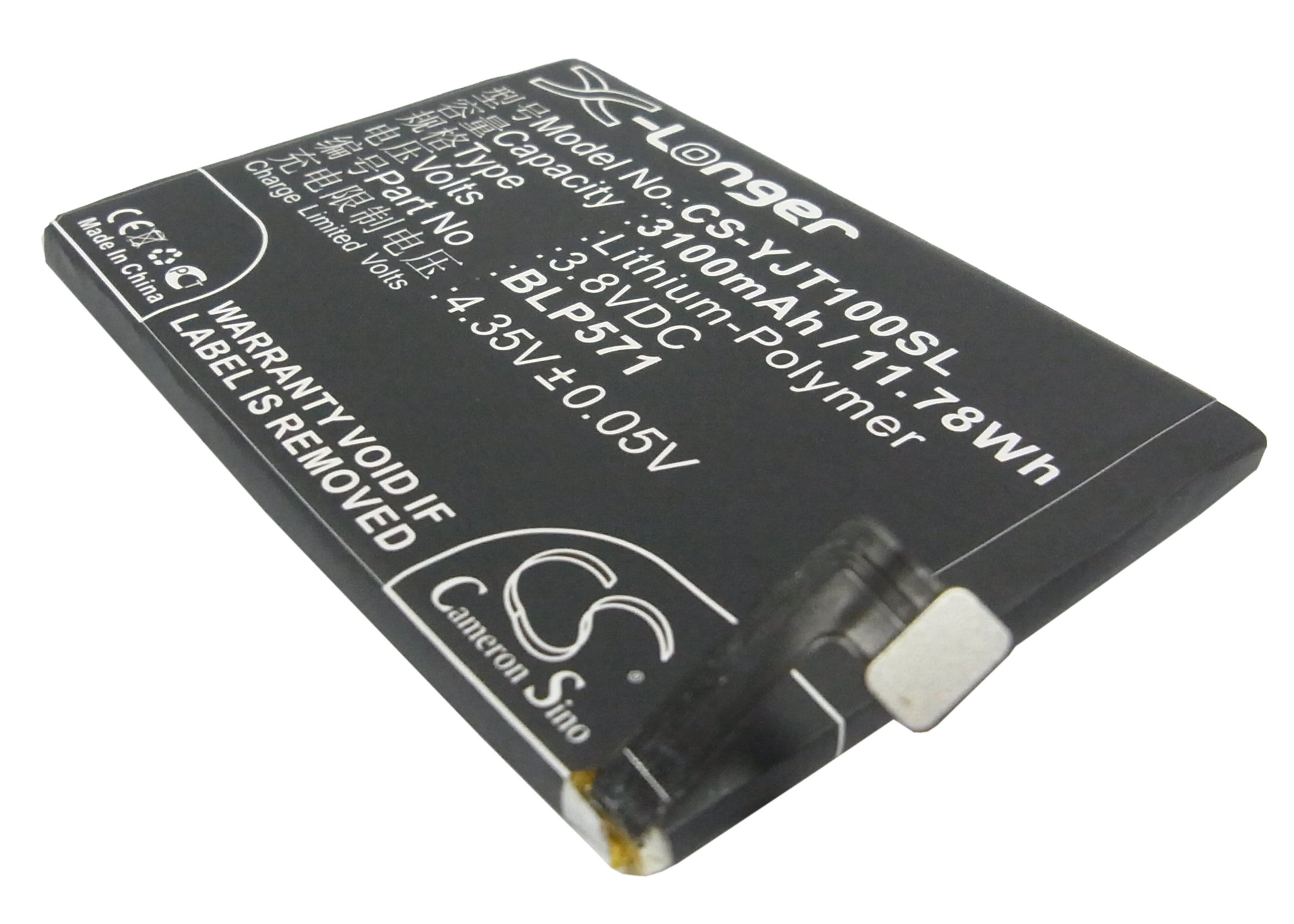 Replacement Battery For Oneplus 3.8v 3100mAh / 11.78Wh Mobile