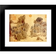 Dwelling in the Floating Jade Mountains 20x24 Framed Art Print by Qian Xuan