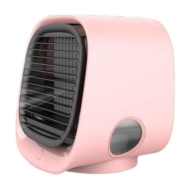 Yhmxh Fan-Desk Fan Portable Fan Box Fan Mini Fan Mini AirConditioner 2 Optional USB Mini Watercooled Fan Humidifying Spray Silent Small AirConditioner Colorful Night Light air cooler