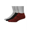 thumbnail image 2 of Hanes Men's 1901 Heritage Super Low No Show Socks 3-Pack Black and Scarlet/White/Black 6-12, 2 of 2