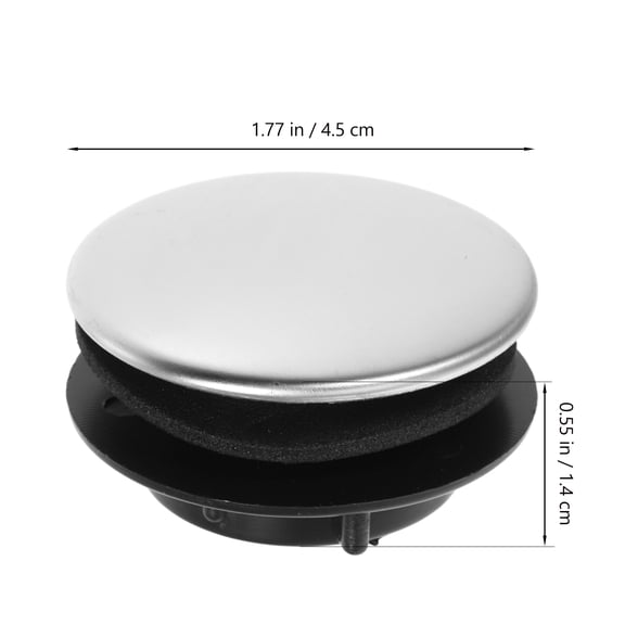 UPOUART 2-Pack Stainless Steel Kitchen Sink Drain Plug and Universal Faucet Hole Cover, , and Easy to Install