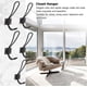 thumbnail image 5 of 2PCS / 5PCS Estilo vintage Abrigo Sombrero Ganchos Durable Metal Montado en la pared Ganchos Armario Percha Organizador Sombrero Perchero(5PCS-Negro) EOTVIA No, 5 of 7