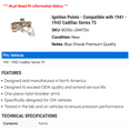 thumbnail image 2 of Ignition Points - Compatible with 1941 - 1942 Cadillac Series 75, 2 of 2