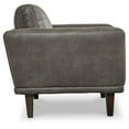 thumbnail image 4 of Signature Design by Ashley Contemporary Arroyo Chair Faux Leather Smoke, 4 of 5