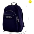 thumbnail image 2 of TOTTO Mochila Escolar Grande para Niña Porta Laptop 14 Repelente a Líquidos | 20 L ACUARELA azul G, 2 of 5