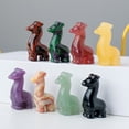 thumbnail image 4 of PENGXIANG Statue de Faon Collection Naturelle Mignonne Pierre Miniature Sculptée Décoration de Guérison, 4 of 5