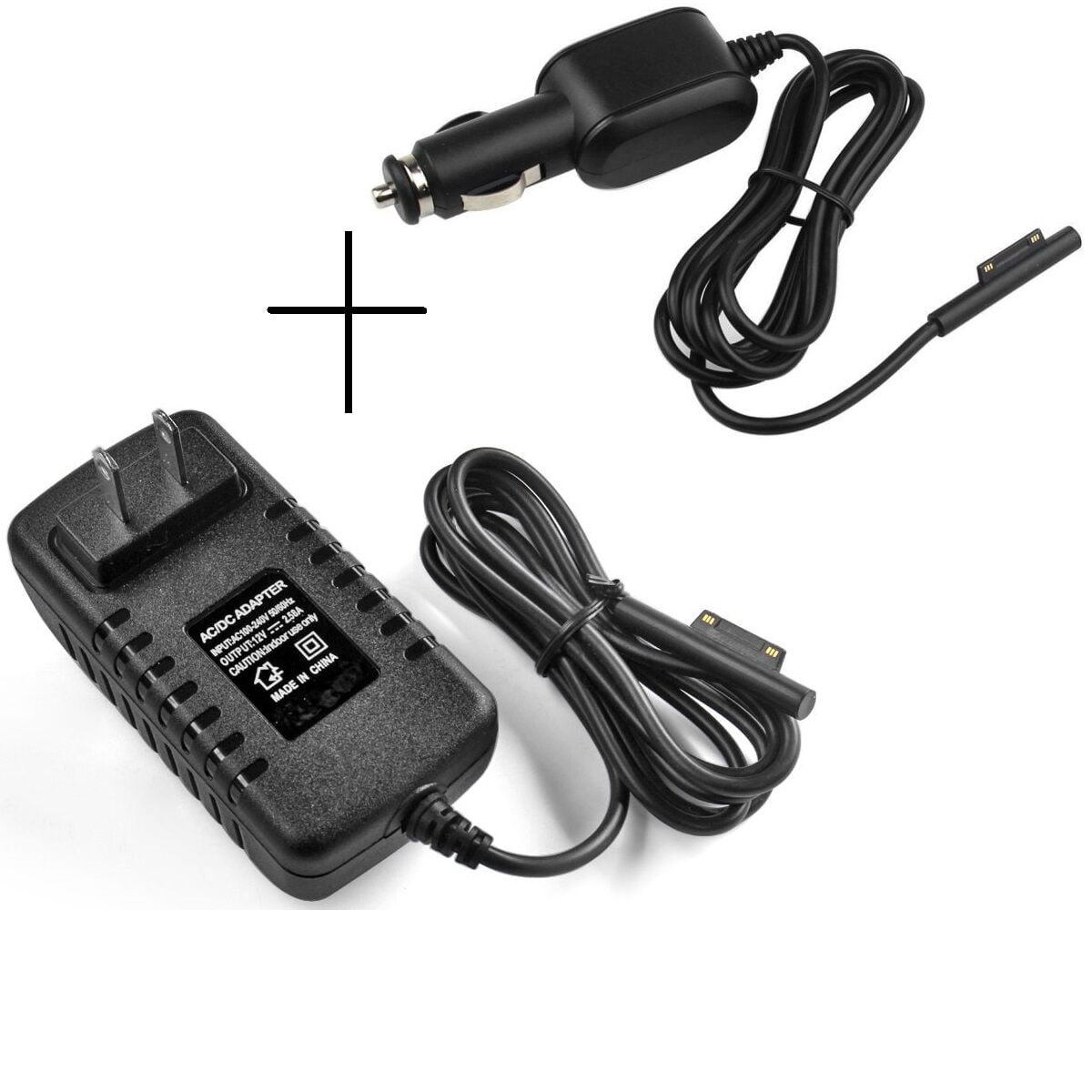 Wall Home AC+DC CAR Charger Adapter For Microsoft Surface Pro 3 Tablet