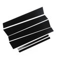 thumbnail image 4 of piezas de molduras para postes de pilar B de puerta, color negro brillante, para cubierta de ventana de puerta lateral exterior, calcomanías para Accord de ocho generaciones (2008)-2012, 4 of 14