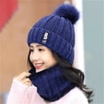 thumbnail image 1 of Keep Warm Winter Motorcycle Sun Protection Dustproof Headgear Riding Hat Hood Windproof Outdoor Tactical Riding Keep Warm HatNavy set He Qiyong unisex, 1 of 1