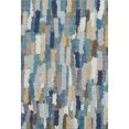 thumbnail image 2 of Addison Rugs Mayfield Premium Machine Washable Transitional Stripes Teal Rectangle Rug, 8' x 10', 2 of 8