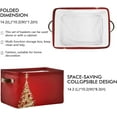 thumbnail image 2 of GZHJMY Gold Christmas Tree Storage Bins Foldable Canvas Fabric Storage Basket with Handles for Organizing, Large Storage Baskets for Shelves Closet Collapsible Organizer, 2 of 7