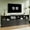 Black, variant on AOILE 47.3" 4-Drawer Dresser w/ Open Cubbies, Modern Wood Storage Cabinet for Space