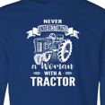 thumbnail image 4 of Inktastic Tractor Woman Long Sleeve Youth T-Shirt, 4 of 5