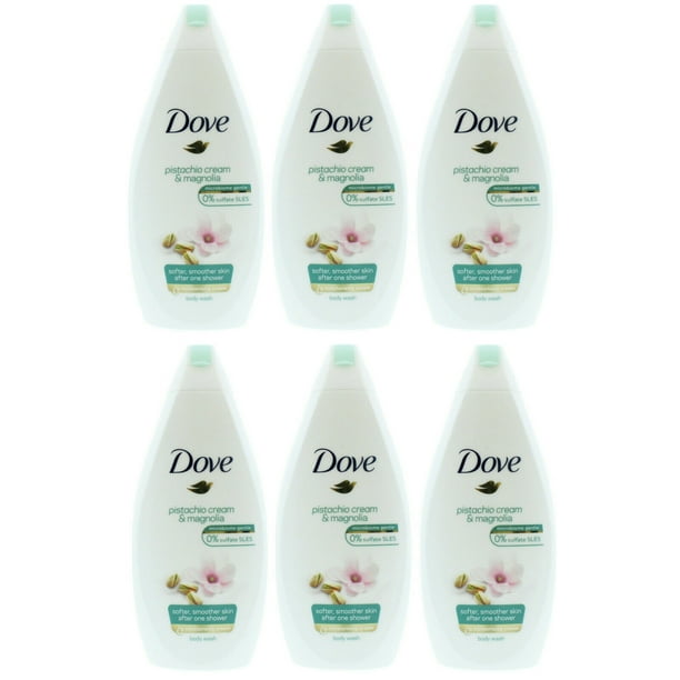 Dove Pistachio Cream & Magnolia Body Wash, 16.9 Ounce / 500 Ml (Pack of