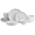 thumbnail image 1 of Stone Lain Lauren Stoneware 16 Piece Dinnerware Set, Service for 4, Off White, 1 of 7