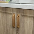 thumbnail image 5 of Goo-Ki 5'' Hole Center Antique Brass Cabinet Pulls with Backplate, Vintage Drawer Handles Closet Classic Retro Kitchen Hardware for Bedroom, 2 Pack, 5 of 7