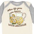 thumbnail image 4 of Inktastic When Life Gives You Lemons, Make Lemonade Boys or Girls Long Sleeve Baby Bodysuit, 4 of 5