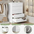 thumbnail image 4 of Mabor White Dresser for Bedroom Large Capacity Chest of Drawers Storage Cabinet, Tall 6 Drawers Dresser for Living Room Entryway Hallway, 4 of 7