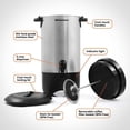 thumbnail image 7 of Elite Gourmet 40-Cup Stainless Steel Percolator Coffee Urn, 7 of 7