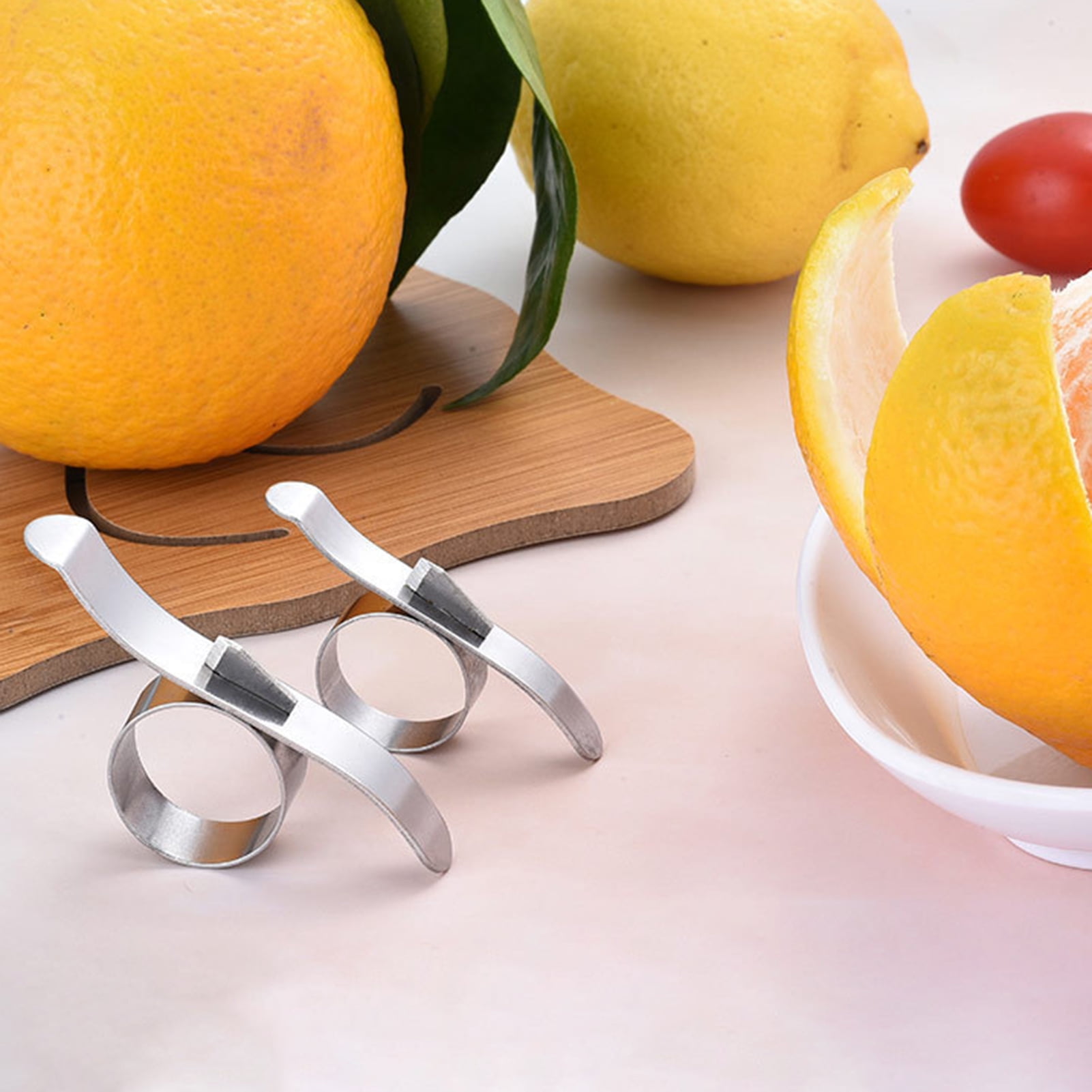 10pcs Random Color Thickened Orange Peeler, Ring-shaped Opener,  Mouse-shaped Opener For Kitchen, Pomegranate Peel & Seed Remover